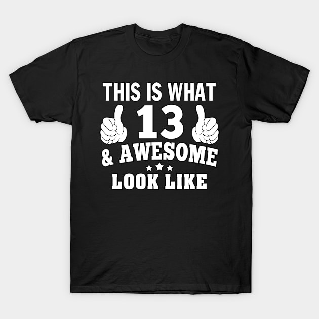 This Is What 13 & Awesome Look Like T-Shirt by Suedm Sidi